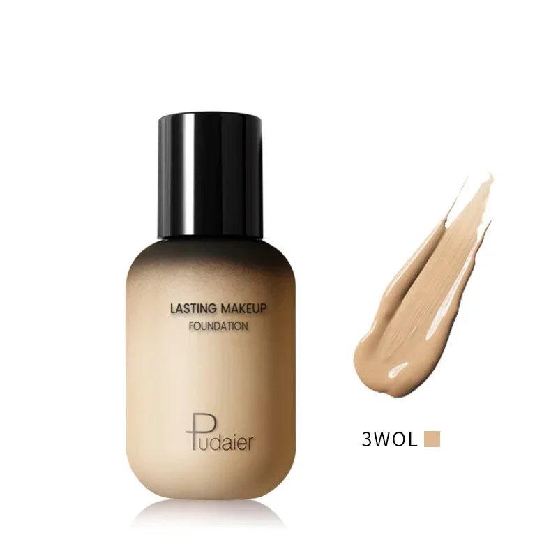 Face Foundation Makeup Base Cream Mineral Full Coverage Concealer No Cracking No Drying Waterproof Face Corrector