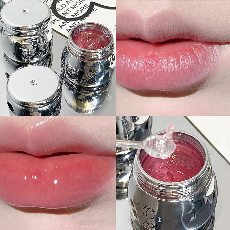 DI&XI small silver jar lip balm moisturizing lip care Dudu jelly lip oil moisturizing before makeup