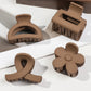 5 Pcs Small Flower Hair Claw Clips for Women Girls,Matte Rectange Jaw Clips,Semicircle Barrettes for Thin Hair