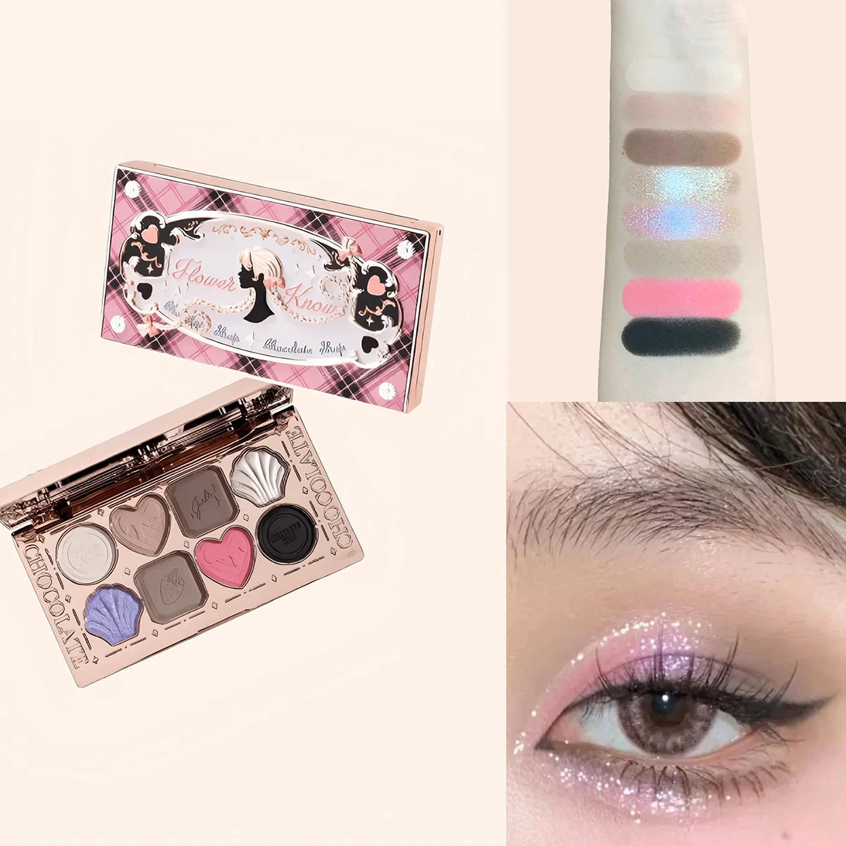 Flower Knows 2026 Bunny Garden Makeup Palette Cute Rabbit Themed Eyeshadow Blush Highlight All In One Cosmetic Collection