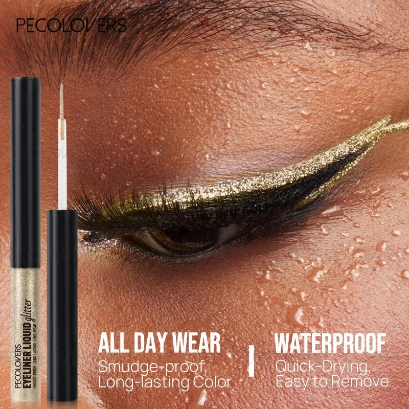 Glitter Eyeliner, Multi-color Options, Sparkly Eyeliner, Suitable for Halloween and Christmas Makeup
