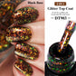 MEET ACROSS 7ml Golden Cat Magnetic Gel Nail Polish Dark Brown Red Green Christmas Nail Art Varnish Winter Autumn For Nails