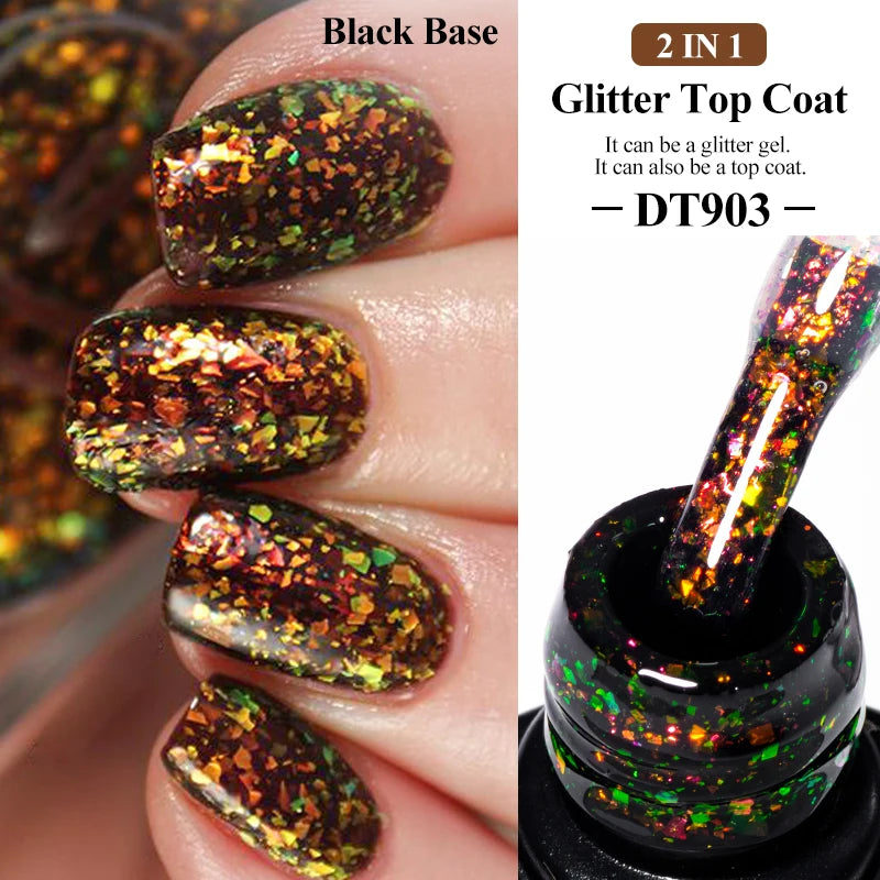 MEET ACROSS 7ml Golden Cat Magnetic Gel Nail Polish Dark Brown Red Green Christmas Nail Art Varnish Winter Autumn For Nails