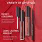 3 in 1 Lipstick and Lipliner Set, Long Lasting Waterproof Lip Stain Liquid Lipgloss Set for Women Halloween Gothic Makeup