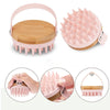 New Scalp Massager Shampoo Brush Wooden Wet and Dry Hair Scalp Care Brush Shower Brush Scalp Scrubber Exfoliator Body Massager