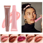 1pcs Soft Tube Mirror Lip Gloss Lip Oil Nude Brown Plumping Lip Gloss Moisturising Transparent Lipgloss Beauty Cosmetics Makeup