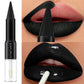 1PC Waterproof 2 In 1 Double Head Lipstick Lip Coat Set  Long Lasting Coat 24HR Makeup Gifts Lip Tint Plumper Lip Oil Lip Glaze
