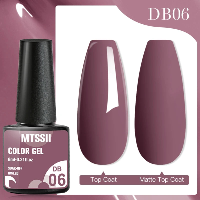 7ML Jelly Gel Nail Polish Black Crystal Translucent Dull Color Nail Art Gel Semi Permanent Varnish Soak Off UV LED Gel Polish