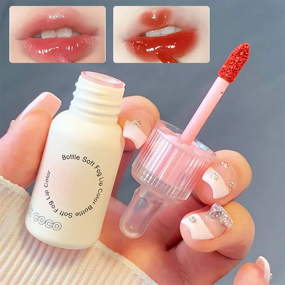 Small Bottle Mirror Lip Glaze Water Light Glass DuDu Lip Gloss Parity Show Ginkgo Frozen Lip Lipstick Lip Makeup Korean Cosmetic