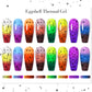 MEET ACROSS 7ml Eggshell Thermal Gel Nail Polish Temperature Changing Gradient Nail Art Varnish Winter Soak Off Gel For Nails