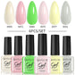 LILYCUTE 6PCs/Set Gel Nail Polish Set Kit Glitter Nail Gel Sequin Vernis Semi Permanent For Manicure Varnish UV LED Nail Art Gel