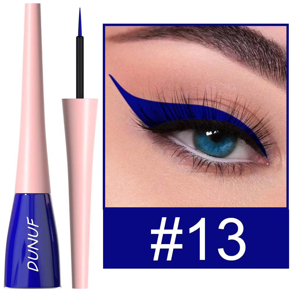 DUNUF 1 Pcs Waterproof Long-Wearing Liquid Eyeliner - Smudge-Resistant, Transfer-Proof, Perfect For Creating Dramatic Looks