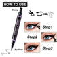 P.TWO.P Stamp Eyeliner Pencil 1 Pcs Double-ended Waterproof Quick Drying Long-Lasting Liquid Eyeliner Makeup Eyes Cosmetics Tool