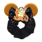 Disney Mouse Ears Velvet Scrunchies Hairband Women Elastic Ponytail Holder Girls Sequin Bow 2023 Kids Party DIY Hair Accessories