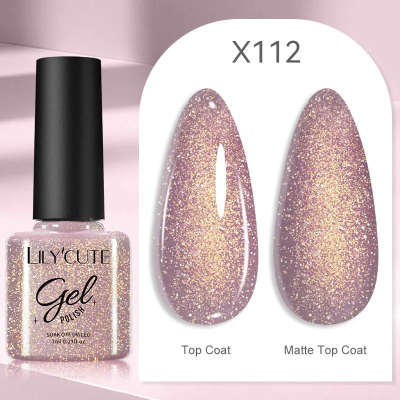 LILYCUTE 5ml Super Bright Silver Metallic Painting Liner Gel Nail Polish Drawing Stripe Graffiti Mirror Pull Line UV Gel Varnish