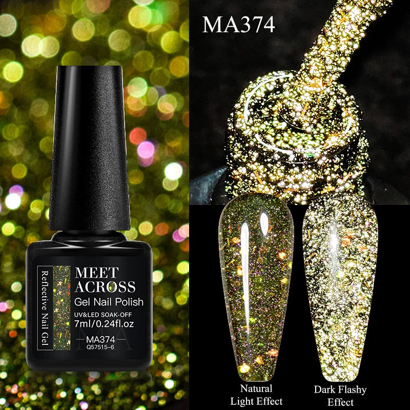 7ml Red Series Cat Magnetic Gel Nail Polish Sparkle Glitter Semi Permanent Nail Art UV Gel Varnish Manicure For Valentines Nails