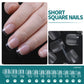 Nailpop 120pcs Nail Tips Extra Short Almond Coffin Square Half Matte Clear Style Full Cover Acrylic Fake Nail Capsule