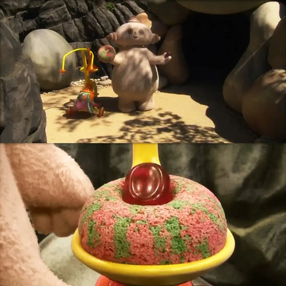 Cartoon Animal Capybara Bath Sponge Ball with Mini Soap Face Washing Bathing Cleaning Brush Household Bathroom Accessories