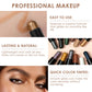 QIBEST 12 Colors Eyeshadow Sticker Cosmetics Shadows Pencil Eyeliner Highlighter Shimmer Pigment Professional Female Makeup