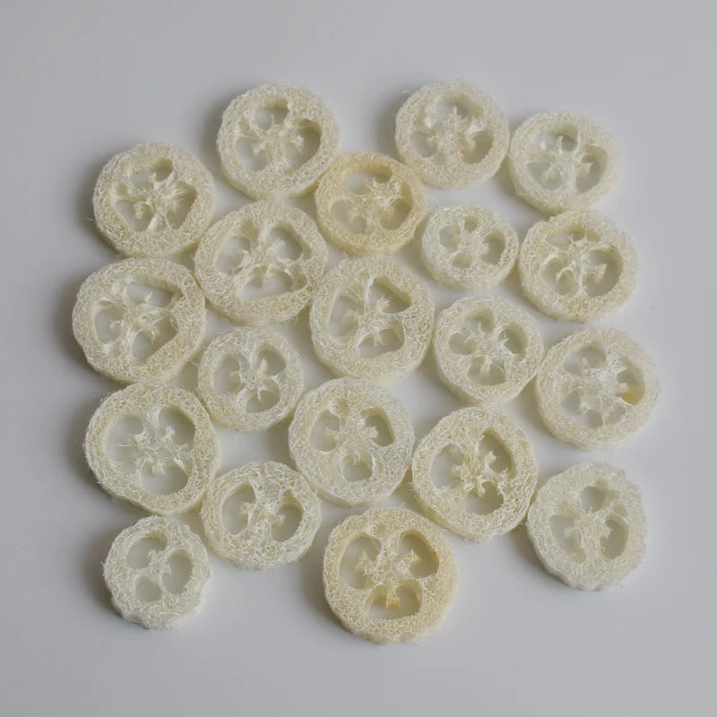 1cm thick 20pcs/lot Natural Loofah Luffa Loofa Slices, DIY customize Loofah soap tools,sponge scrubber,facial soap holder