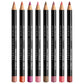 Slim Lip Pencil Nude Matte Creamy Lipstick Long-lasting Waterproof Plumping Lip Stain Natural Brown Lipliner Professional Makeup