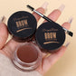 Matte Brown & Black 3D Eyebrow Cream – Natural Tint, Waterproof, Long-Lasting Gel Wax for Wild, Defined Brows