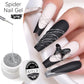 LILYCUTE Black White Spider Drawing Gel Nail Polish DIY Painting Outline Soak Off UV Gel Varnishes Wire Liner Nail Art Supplies
