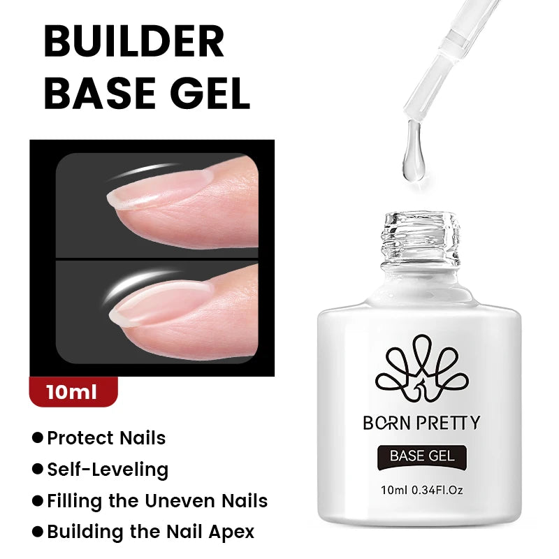 BORN PRETTY Black White Colors Gel Nail Polish 10ml Soak Off UV LED Gel Nail Art DIY Design Semi Permanent Varnishes Manciure