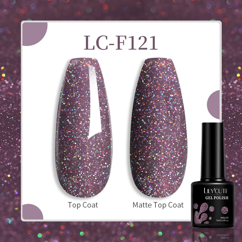 LILYCUTE 7ML Eggshell Gel Nail Polish White Black Material Semi Permanent Autumn Varnish With Any Color Gel Soak Off UV Manicure