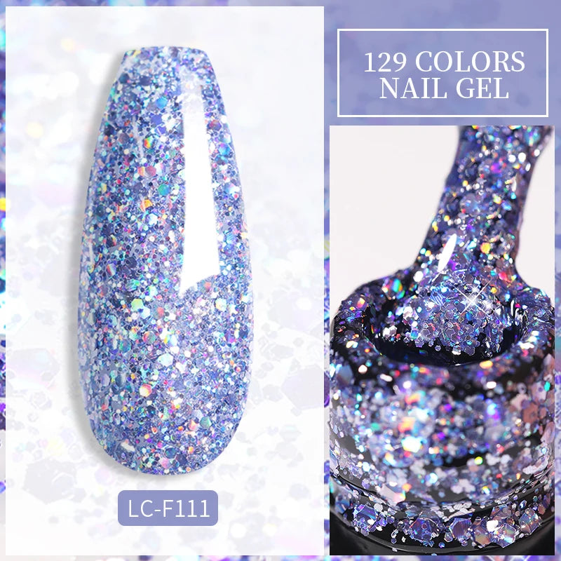 LILYCUTE 7ML Eggshell Gel Nail Polish White Black Material Semi Permanent Autumn Varnish With Any Color Gel Soak Off UV Manicure