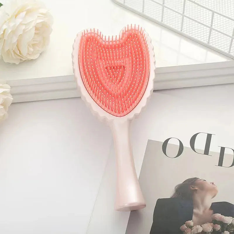 Professional Anti-Knot Comb Mini Angel Hair Smoothing Comb Anti-static Massage Scalp Comb Portable Salon Hairdressing Tool