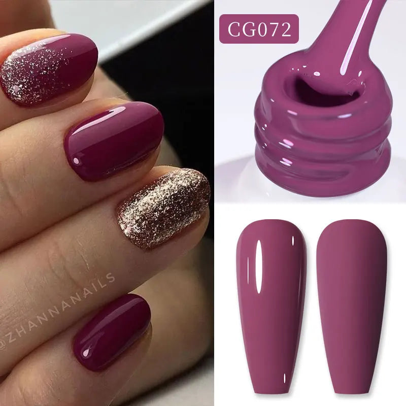 BORN PRETTY 10ml Blood Red Jelly Gel Nail Polish Halloween Nails Art Gel Polish Sheer Translucent Nail Gel for Winter Manicure