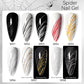 LILYCUTE Black White Spider Drawing Gel Nail Polish DIY Painting Outline Soak Off UV Gel Varnishes Wire Liner Nail Art Supplies