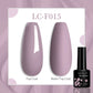 LILYCUTE 7ML Eggshell Gel Nail Polish White Black Material Semi Permanent Autumn Varnish With Any Color Gel Soak Off UV Manicure
