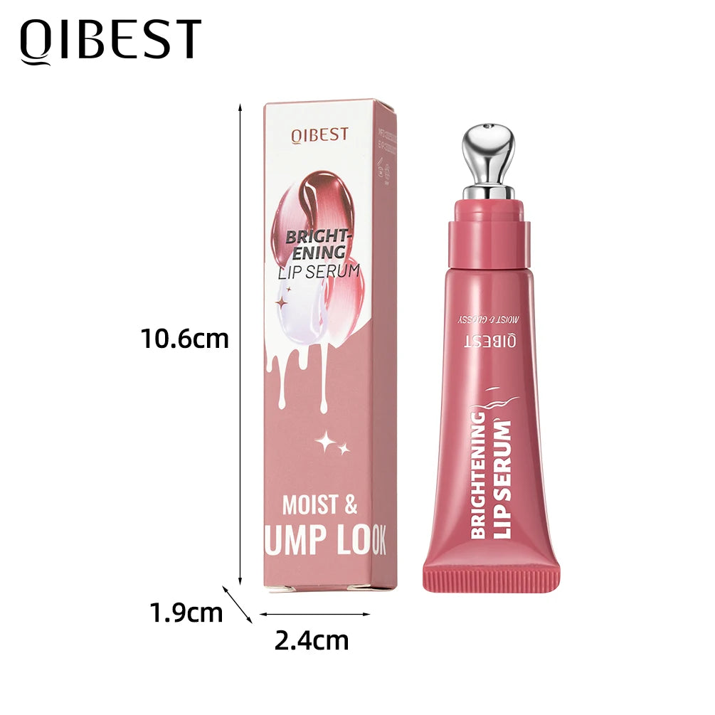 QIBEST Mirror Pearl Watery Crystal Jelly Lipgloss Lasting Moisturizing Lipstick Shine Glitter Lip Glaze Non Stick Cup Lip Makeup