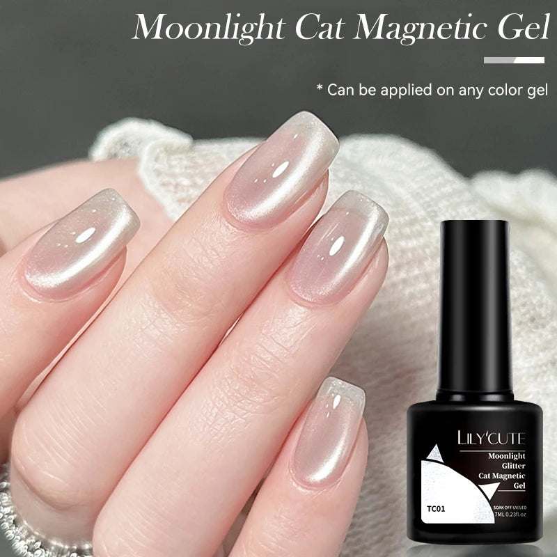 LILYCUTE Thermal Nail Gel Polish 3 Layers Temperature Shiny Color Changing Series Semi Permanent  Soak Off UV Nail Gels Polish