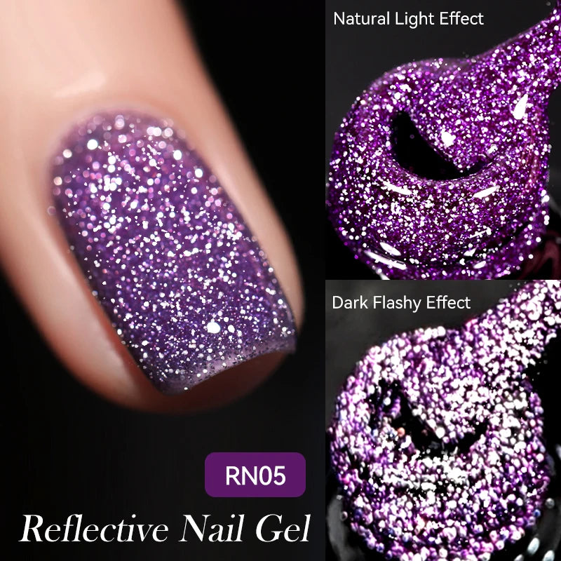 LILYCUTE 5ml Line Art Gel Nail Polish Gold Silver DIY Drawing Gel Reflective Glitter Design Semi Permanent Painting Gel Varnish
