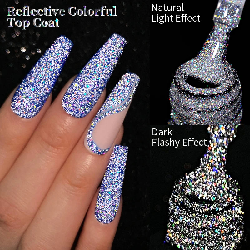 LILYCUTE 5ml Line Art Gel Nail Polish Gold Silver DIY Drawing Gel Reflective Glitter Design Semi Permanent Painting Gel Varnish