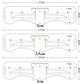 Reusable Eyebrow Stencil Set Soft Ruler Brow Definer Eye Brow Drawing Guide Styling Shaping Grooming Template Card Makeup Tools