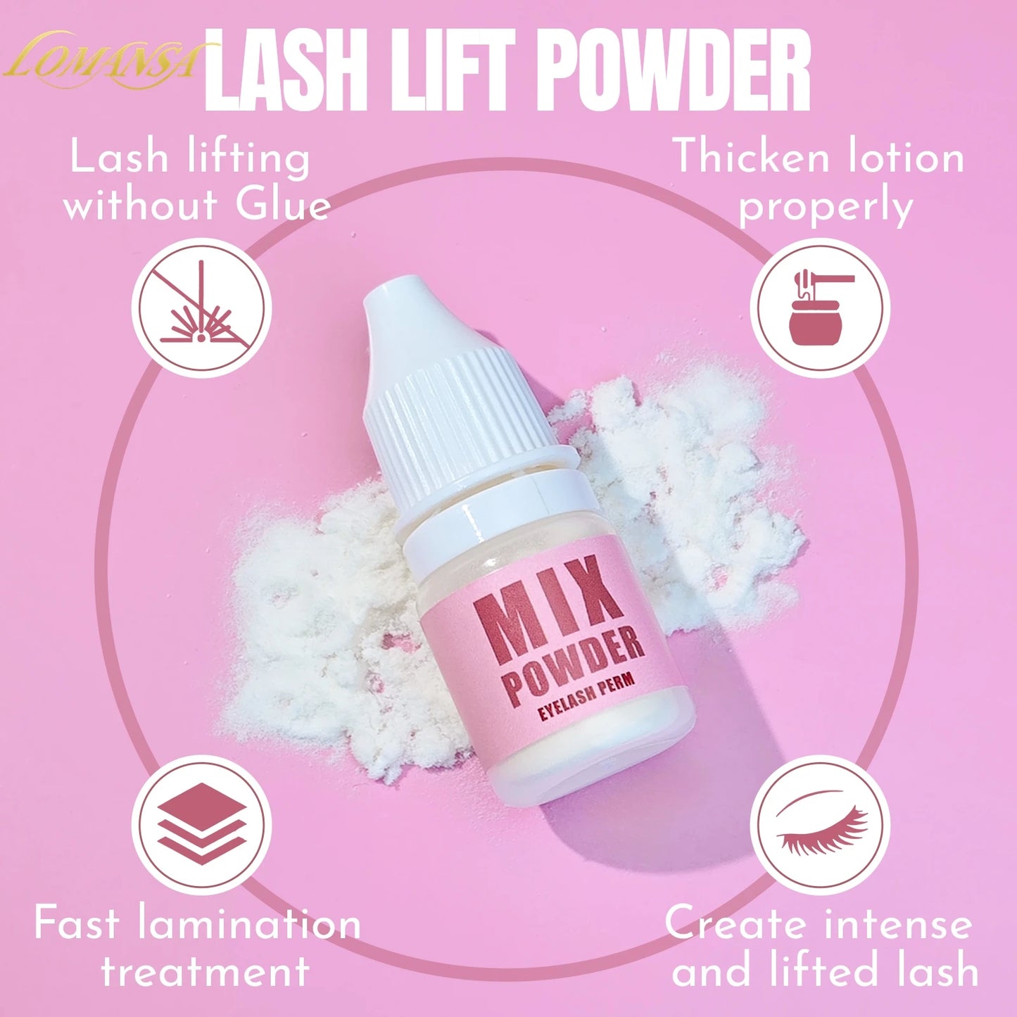 Lomansa 5g Super Mix Eyelash Perm Solution Blending Agent Keratin Eyelash Curling Surgery Mix Viscosity Enhancing Makeup Tool