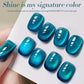 BORN PRETTY 10ml Rhine Lake Blue Cat Magnetic Gel Dark Blue Glitter Soak Off UV Gel Nail Art Varnish Manicure Nail Art Salon
