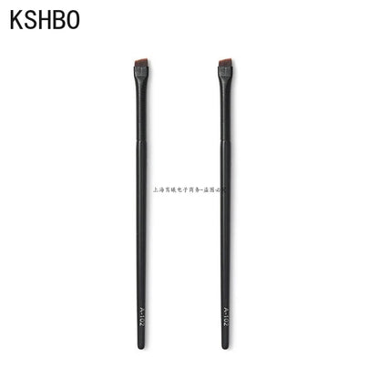 KSHBO 2pcs/set Brow Contour Brush Eyebrow Eyeliner Brush Portable Small Angled Eyebrow Liner Brush Women Makeup Cosmetic Tools