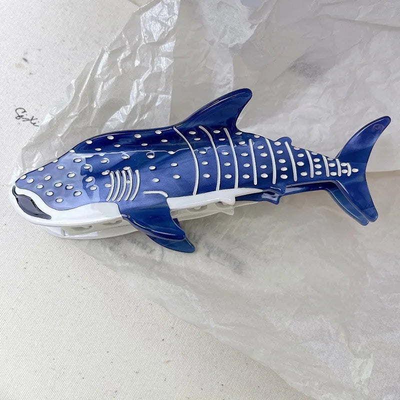 Big Collection Ocean Beach Series Hair Claw Hippocampus Jellyfish Dolphin Acetate Hair Claw Clip for Women Girl Hair Accessories