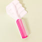 1pcs 9-row wrinkle removal massage curly hair brush, detachable 9-row comb plastic wet hair brush