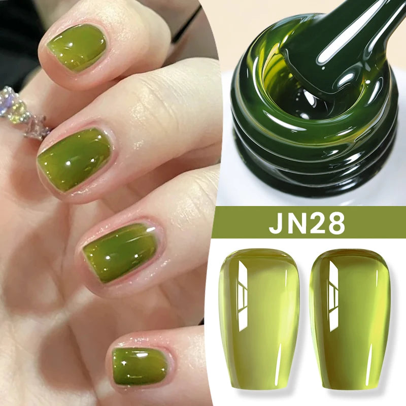 BORN PRETTY 10ml Flow Light White Cat Magnetic Gel Nail Polish Ultra Shine Soak Off UV Gel Mirror Glass Bead Gel Nail Art