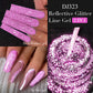 MEET ACROSS 5ml Sliver Metallic Liner Gel Nail Polish Super Bright Mirror Effect Painting Drawing Line Graffiti Stripe Nail Art