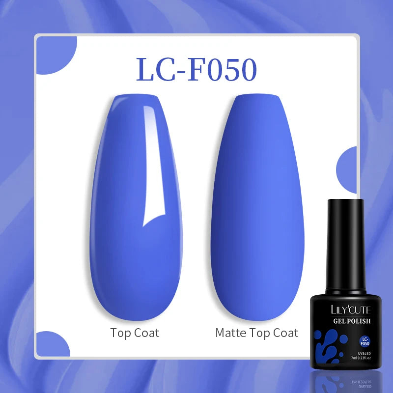 LILYCUTE 7ML Eggshell Gel Nail Polish White Black Material Semi Permanent Autumn Varnish With Any Color Gel Soak Off UV Manicure
