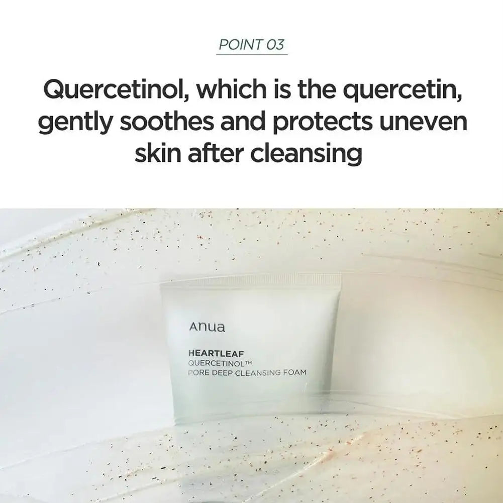 Heartleaf Quercetinol Pore Deep Cleansing Foam Cleanser Skin Care For Women