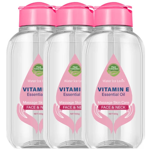 Vitamin E Essential Oil with Niacinamide & Ceramide - Face & Neck Massage Skin Care for Even Tone