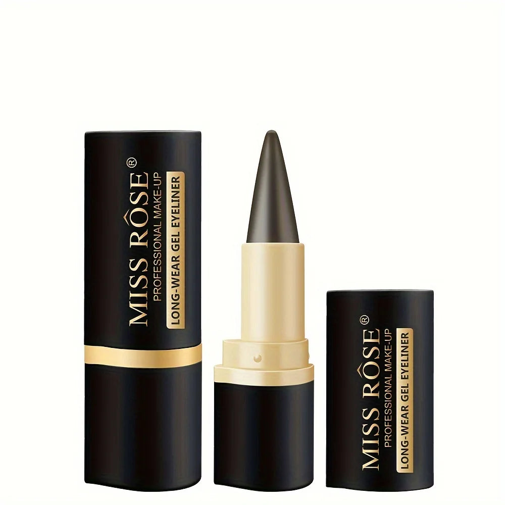 Gel Eyeliner, Quick-Dry Matte Smudge Proof Waterproof Eye-liner Pencil For Women Girls Daily Party Stage Makeup